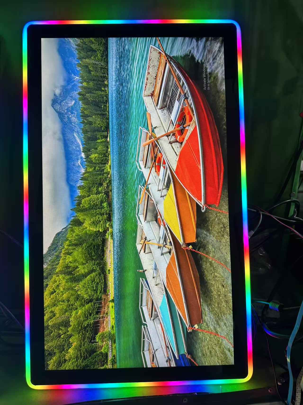 Monitor Game Layar Kapasitif 27 Inci Skacasive Kanthi RGB LED