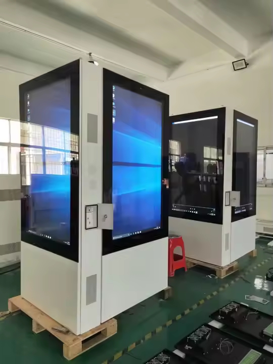 49 55 65 inci ruangan AR Kaca digital tikel nomer 4K dobel kanthi 4G